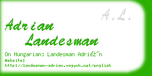 adrian landesman business card